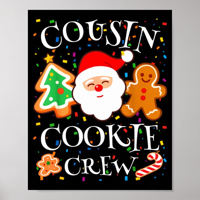Affiche Christmas 2025 Cousin Cookie Baking Crew Squad Fam (Devant)