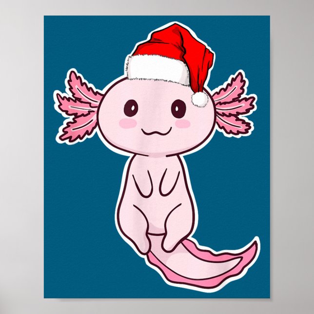 Affiche Christmas Axolotl  (Devant)