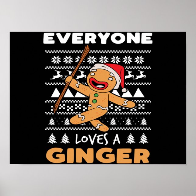 Affiche Christmas Baking Tout Le Monde Aime Un Ginger Bake (Devant)