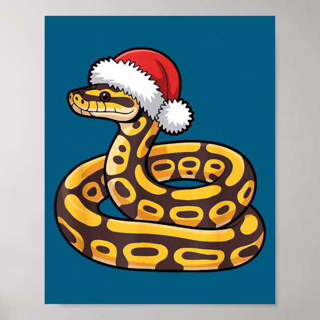 Affiche Christmas Ball Python Ugly Xmas Sweater Snake Love (Devant)
