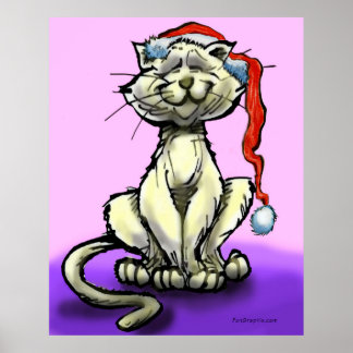 Affiche Christmas Cat