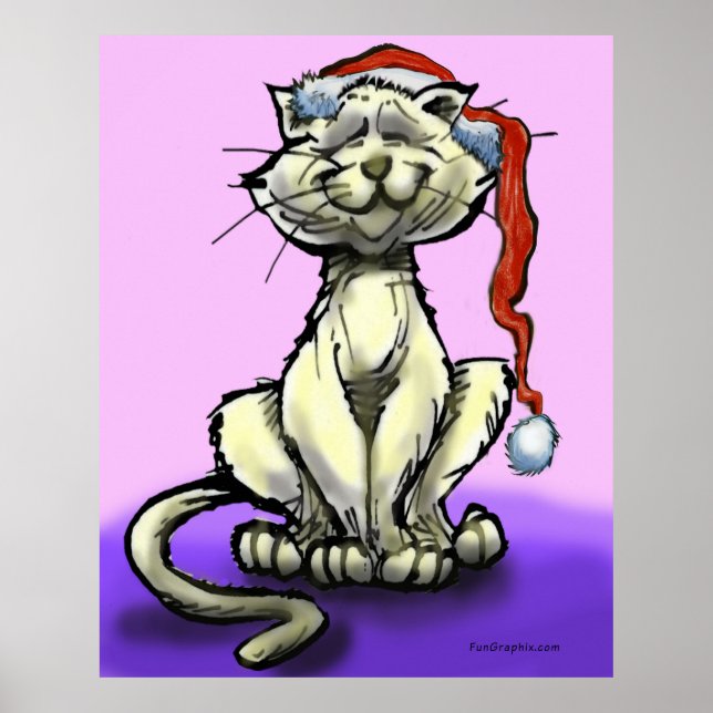 Affiche Christmas Cat (Devant)