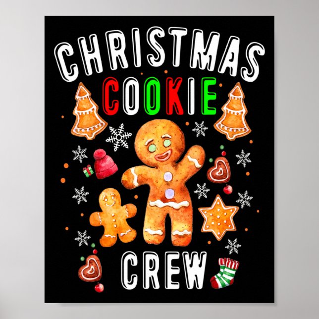 Affiche Christmas Cookie Crew Baking Team New Xmas Bakers  (Devant)