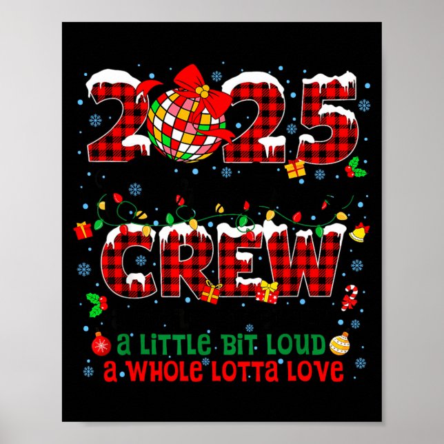 Affiche Christmas Crew 2025 Family Christmas Matching Xmas (Devant)