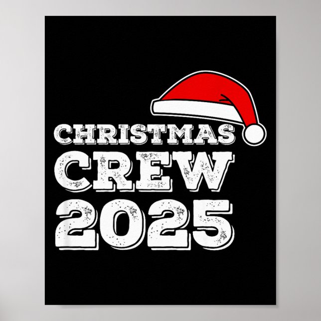 Affiche Christmas Crew 2025 Shirt Matching Family Christma (Devant)