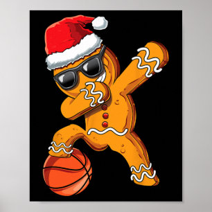 Affiche Christmas Dabbing Gingerbread Homme Dab Cool Sketa