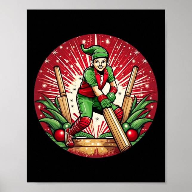 Affiche Christmas Elf Cricket  (Devant)