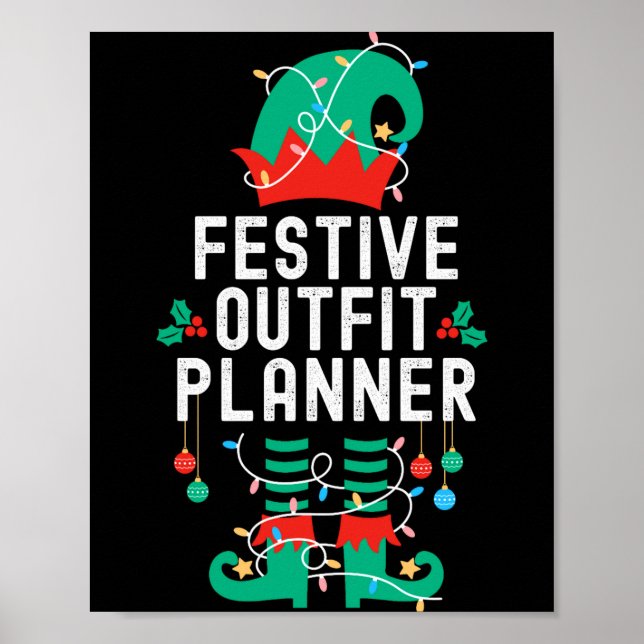 Affiche Christmas Elf Office Team Party Family Matching _1 (Devant)