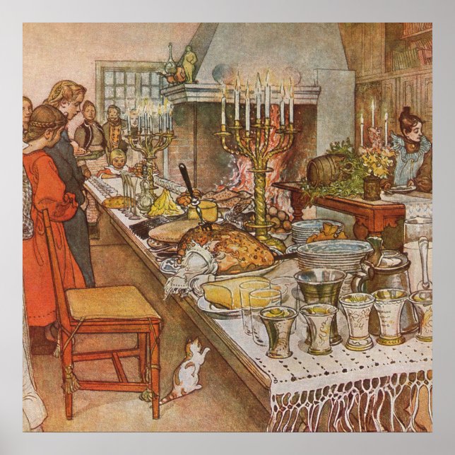 Affiche Christmas Eve Carl Larsson 1904 (Devant)