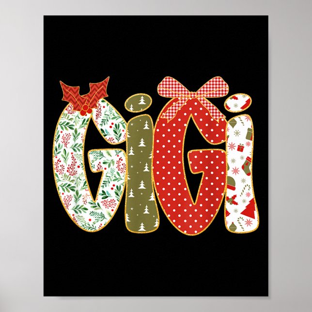 Affiche Christmas Gigi Coquette Holiday Grandma  (Devant)