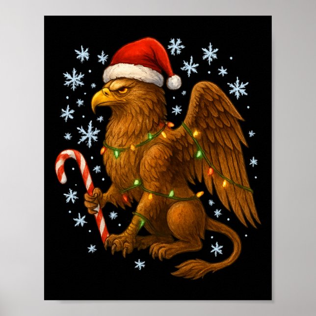 Affiche Christmas Griffin Magic Mythical Holiday Srit Long (Devant)