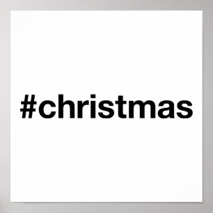 Affiche CHRISTMAS Hashtag