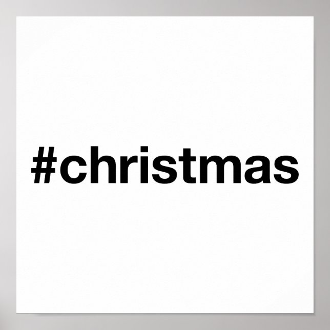 Affiche CHRISTMAS Hashtag (Devant)
