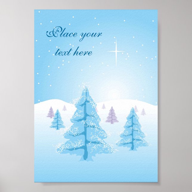 Affiche Christmas Landscape (Devant)