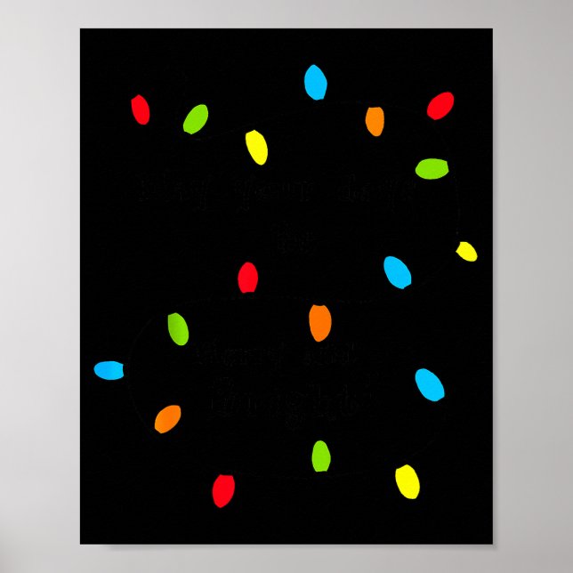 Affiche Christmas Lights Fun Holiday Novelty Bulb Strands  (Devant)