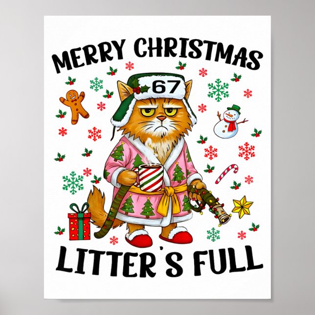 Affiche Christmas Litter’s Full 67 Xmas Funny Kitty Gift C (Devant)