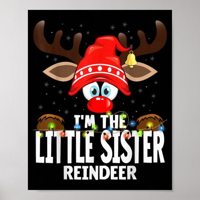 Affiche Christmas Matching I'm The Little Sister Reindeer  (Devant)