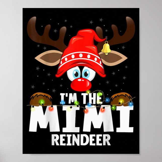 Affiche Christmas Matching I'm The Mimi Reindeer  (Devant)