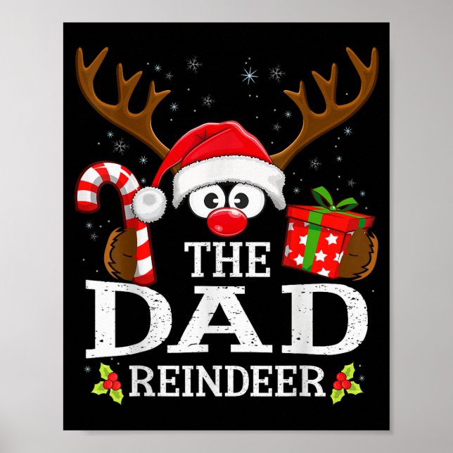 Affiche Christmas Matching The Dad Reindeer Family  (Devant)