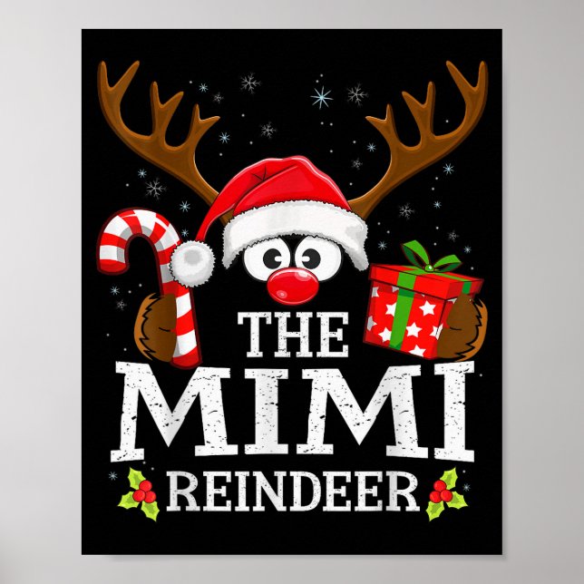 Affiche Christmas Matching The Mimi Reindeer Family  (Devant)