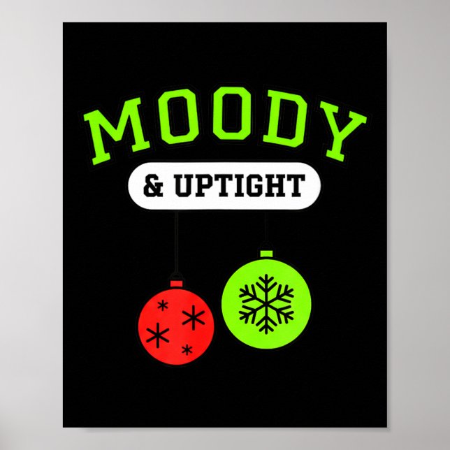 Affiche Christmas Moody &amp; Uptight Funny Xmas Holiday S (Devant)