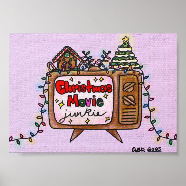 Affiche Christmas Movie Junkie 2025 - 5x7 (Devant)