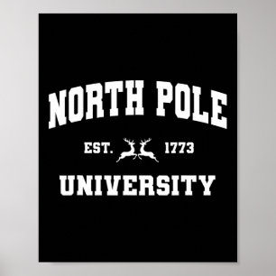 Affiche Christmas North Pôle Université Père Noël Atelier