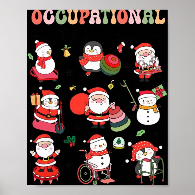 Affiche Christmas Occupational Therapy Ot Therast Ot Istan (Devant)