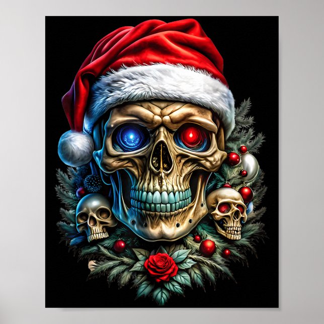 Affiche Christmas Outfit Skull Christmas Death Heavy Xmas  (Devant)