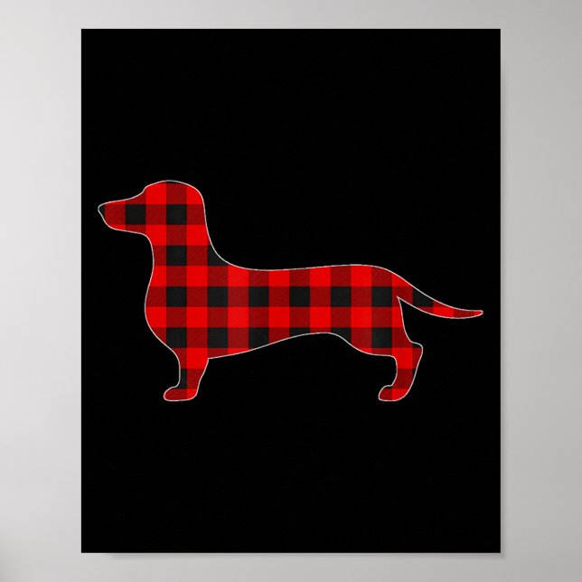 Affiche Christmas Pajama Dachshund Dog Tee Dogs Pajamas Xm (Devant)