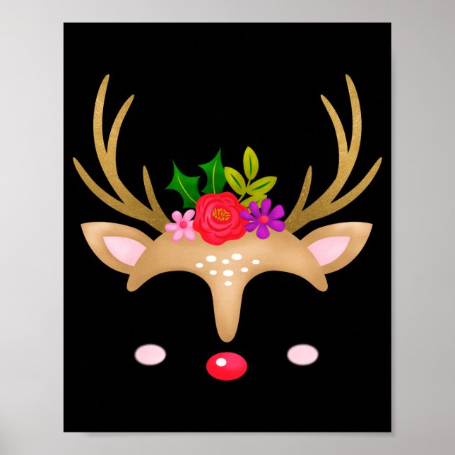 Affiche Christmas Reindeer  (Devant)