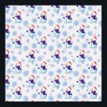 Affiche Christmas Snowman Surface Motif Télécharger<br><div class="desc">White Christmas Snowman With snowflake Christmas thème surface design motif télécharger et imprimer Poster</div>