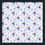 Affiche Christmas Snowman Surface Motif Télécharger<br><div class="desc">White Christmas Snowman With snowflake Christmas thème surface design motif télécharger et imprimer Poster</div>