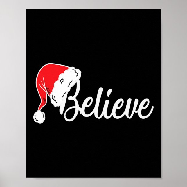 Affiche Christmas Tee - Croire Au Père Noël (Devant)