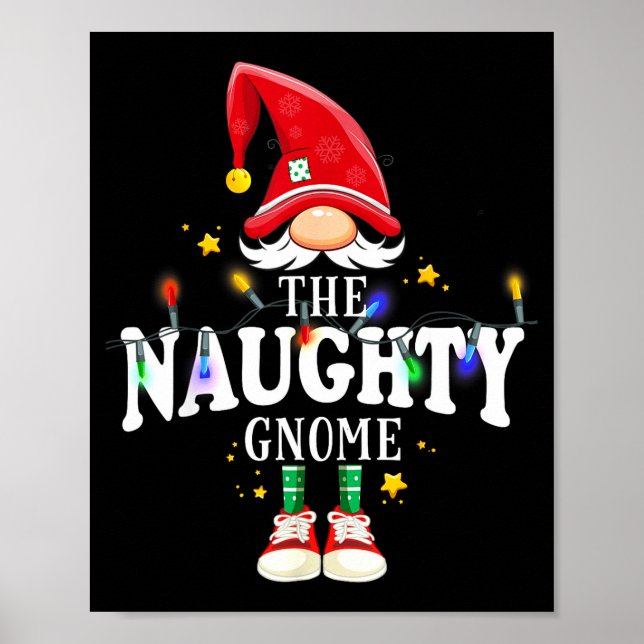 Affiche Christmas The Naughty Gnome X-mas Matching Pjs  (Devant)