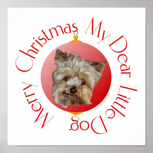 Affiche Christmas Yorkshire Terrier (Devant)