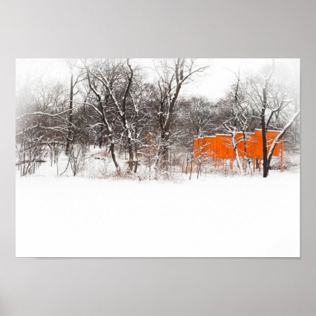 Affiche Christo "Les Portes" à Central Park (Devant)