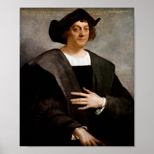 Affiche Christopher Columbus Portrait - 1519 (Devant)