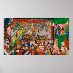 Affiche Christ's Entry Into Brussels in 1889