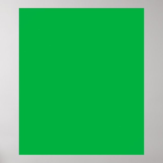 Affiche Chroma couleur clé vert (Devant)