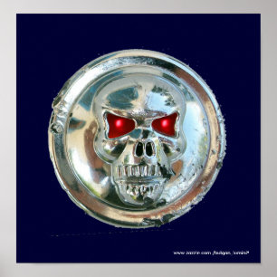 AFFICHE CHROME SKULL