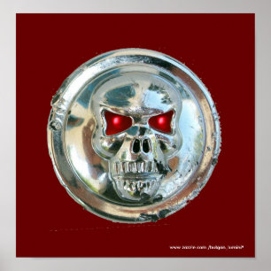 AFFICHE CHROME SKULL