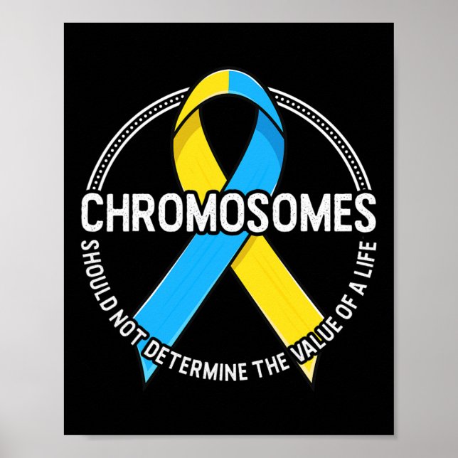 Affiche Chromosomes Citer Down Syndrome Sensibilisation Ru (Devant)