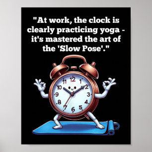 Affiche Chroniques de blagues de journée de travail, Yoga