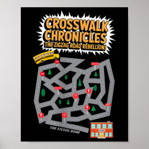 Affiche Chroniques Passage Piétons Féminin Tapis de Jeu La