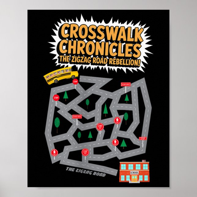 Affiche Chroniques Passage Piétons Féminin Tapis de Jeu La (Devant)