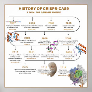 Affiche Chronologie de CRISPR