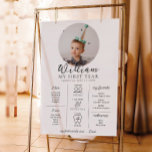 Affiche Chronologie de la première photo d'anniversaire pe<br><div class="desc">Célébrez les 12 premiers mois de votre petit avec ce premier signe d'anniversaire. Customisez le panneau avec les jalons annuels de votre bébé. Pour ajouter du texte à la conception,  il suffit de cliquer sur le bouton "Customiser" ci-dessus pour obtenir des fonctionnalités de personnalisation plus avancées.</div>