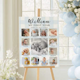 Affiche Chronologie de photos du premier anniversaire en v