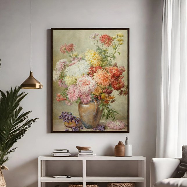 Affiche Chrysanthèmes (Créateur téléchargé)